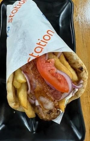 Chicken Bacon Souviaki Greek Pita