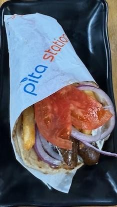 Greek Sausage Greek Pita