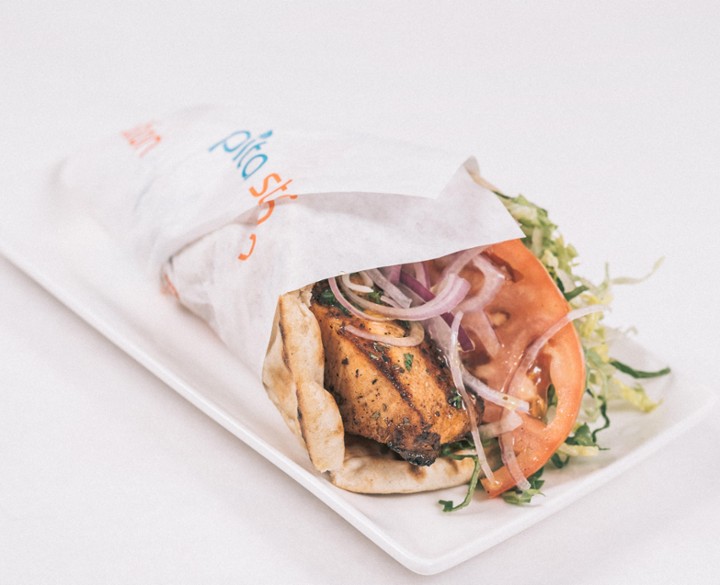 Charbroiled Salmon Pita