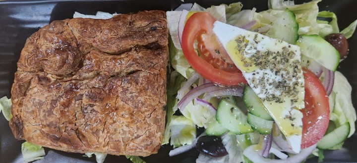 Spinach Pie With Greek Salad Lunch Special