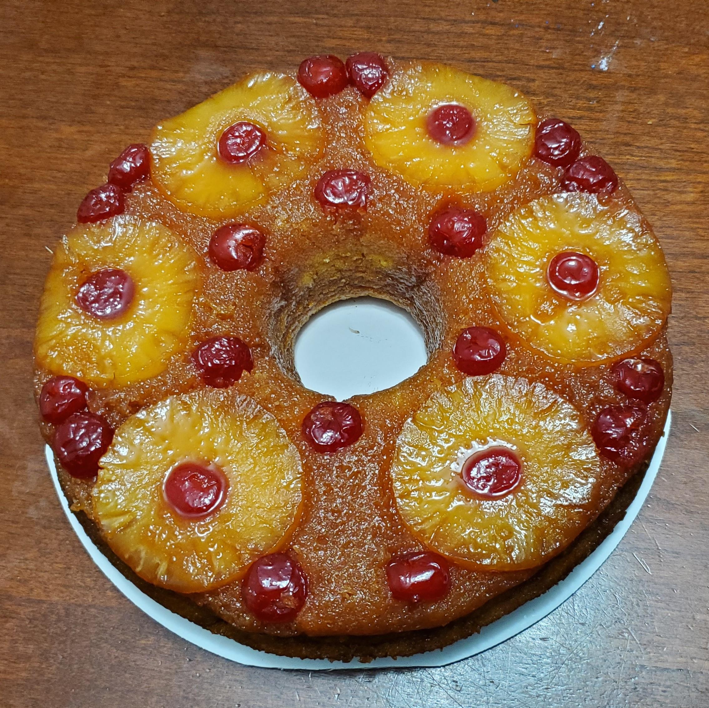 Spiked Pineapple Upside down Cake