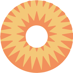 Sticker - Orange Bagel Logo