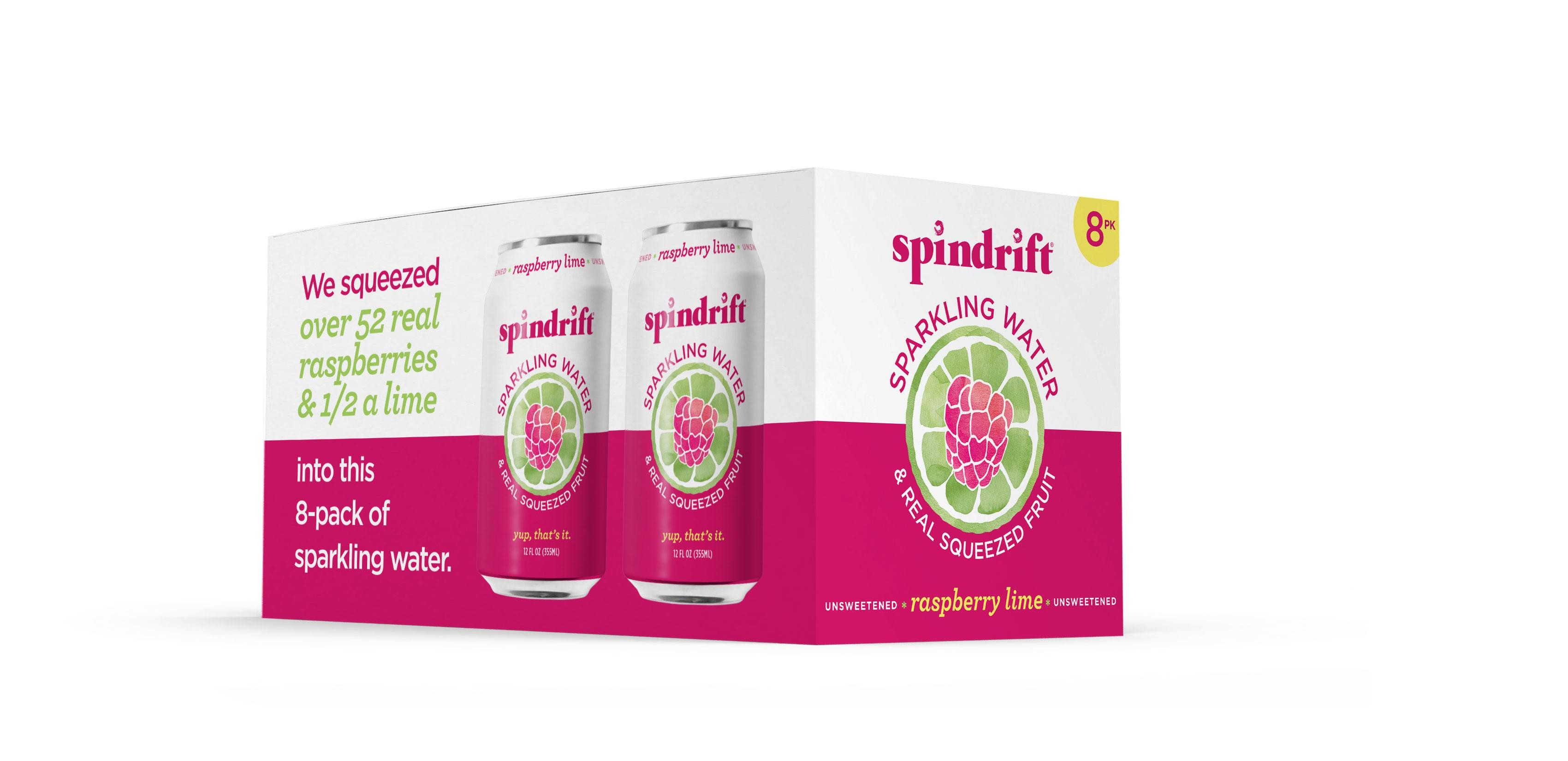 Spindrift Raspberry Lime Sparkling Water 8pk