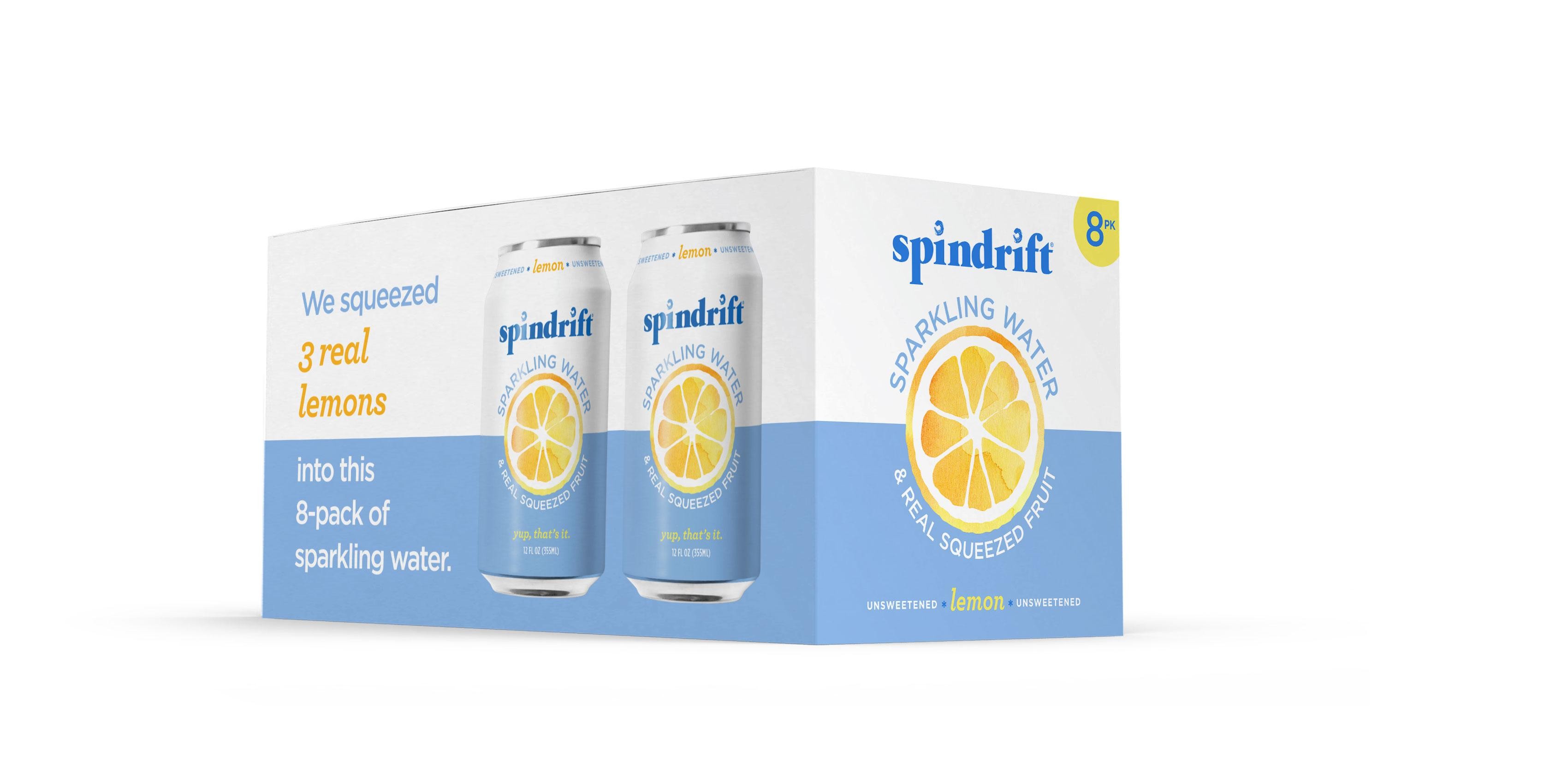 Spindrift Lemon Sparkling Water 8pk