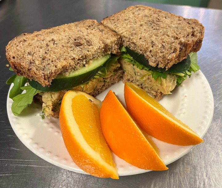 Chick Pea Smash Sandwich (Vegan)
