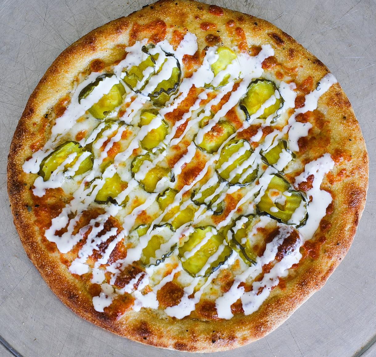 18" NY Style Dill Pickle Pizza