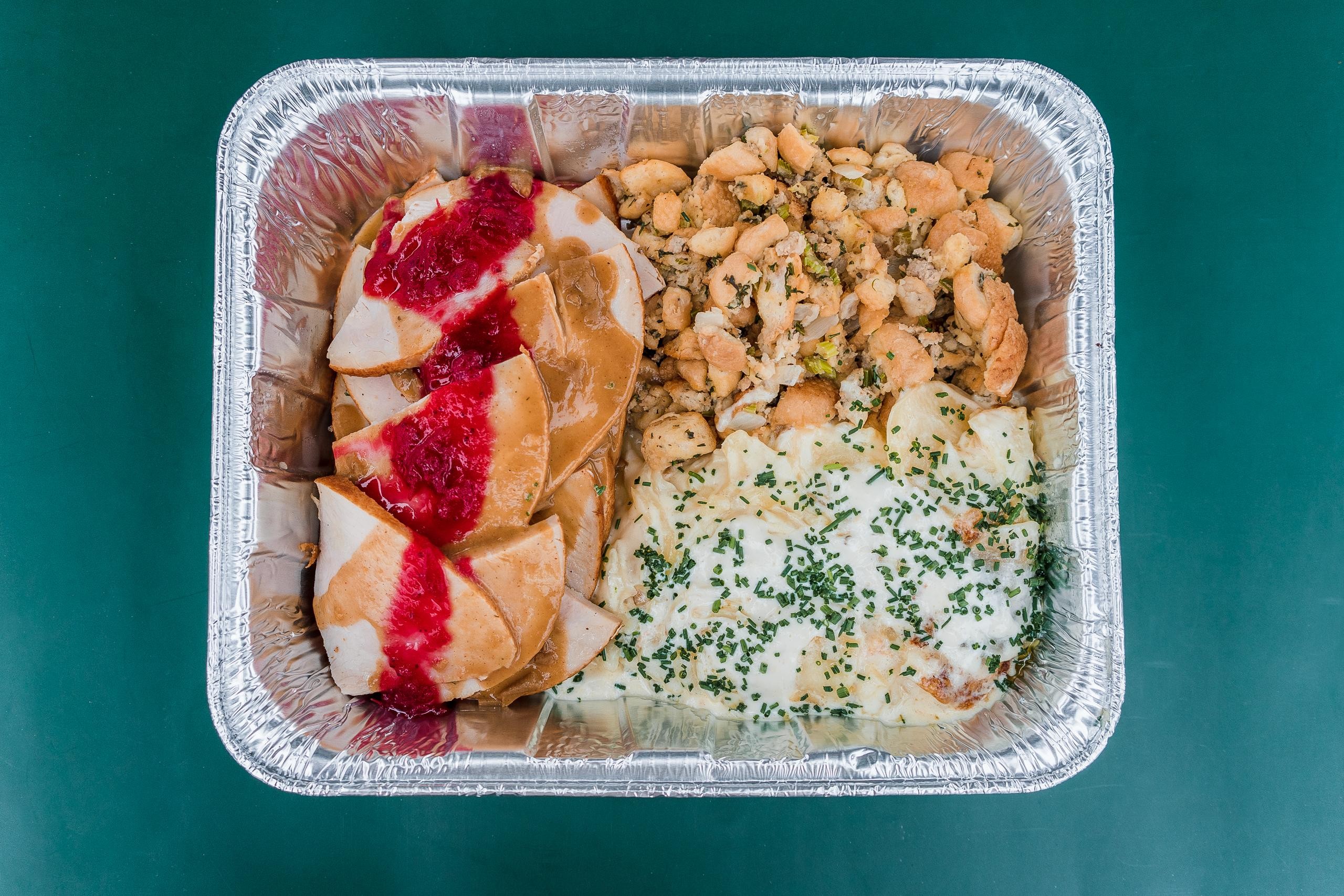 Family Turkey Dinner Plate