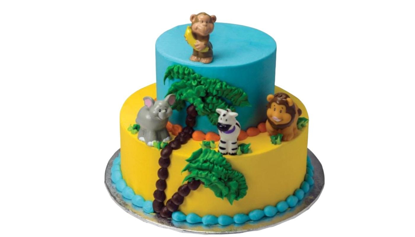 Safari Animal 2-Tier Cake