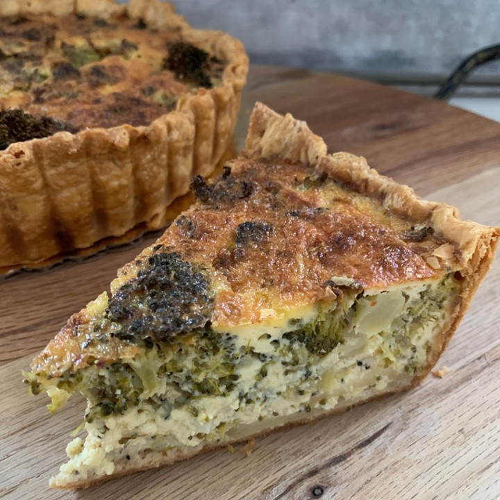 Slice of Vegetable Quiche