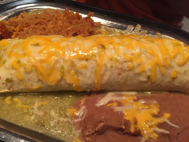 #9 Beef Burrito Plate