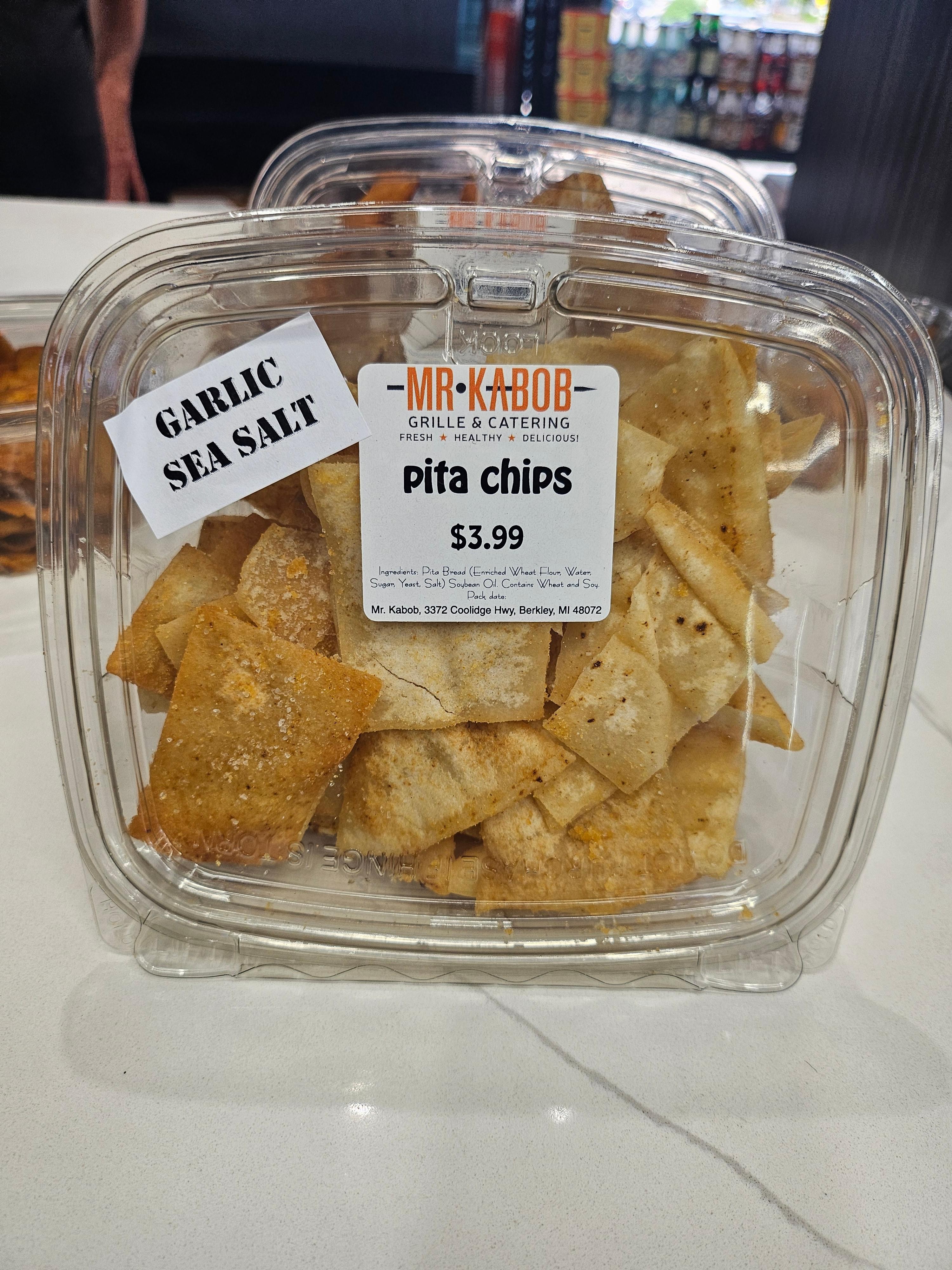 Garlic Sea Salt Pita Chips