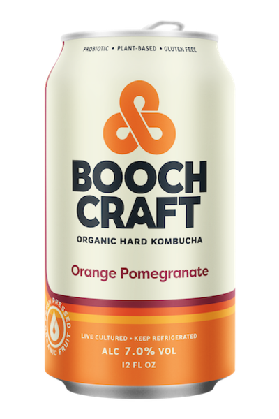 Organic Orange Pomegranate, 12 oz Can, Hard Kombucha (7% ABV)