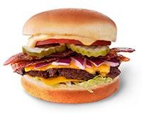 2. Chi*Bacon Burger with American Cheese