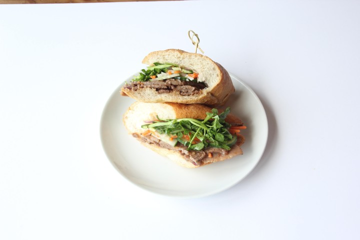 Marinated Beef Banh Mi