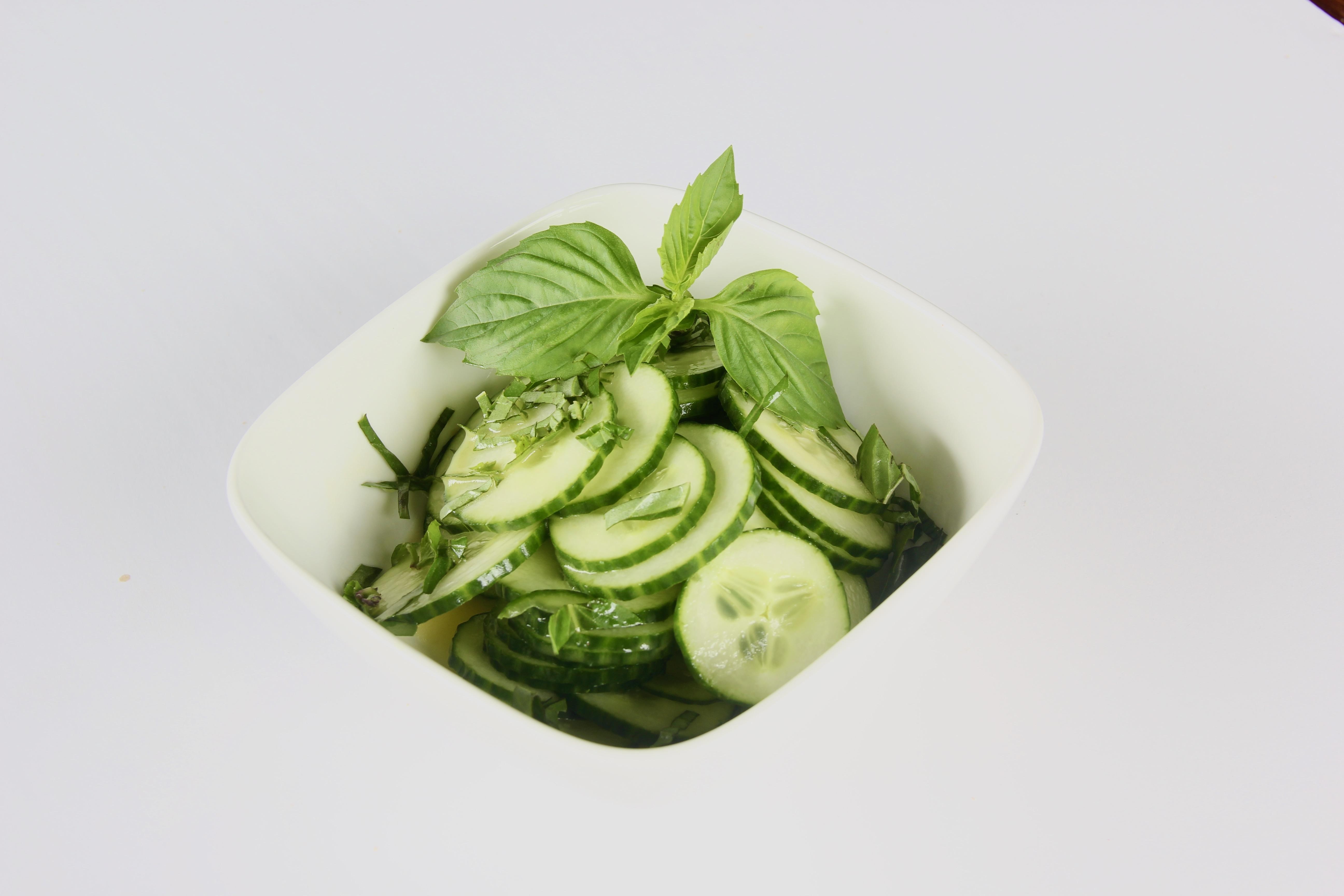 Cucumber + Thai Basil Salad