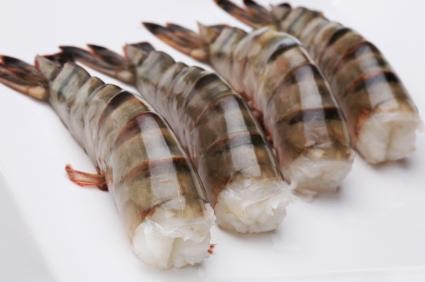 8/12 Tail On Super Colossal - Black Tiger Shrimp 2 Lbs.