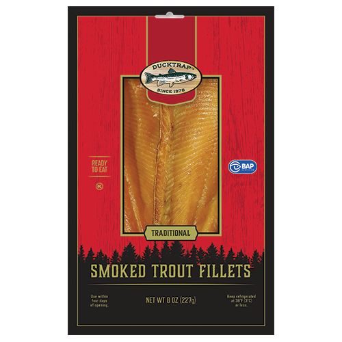 Trout - Smoked Fillets - 8oz  (Frozen)