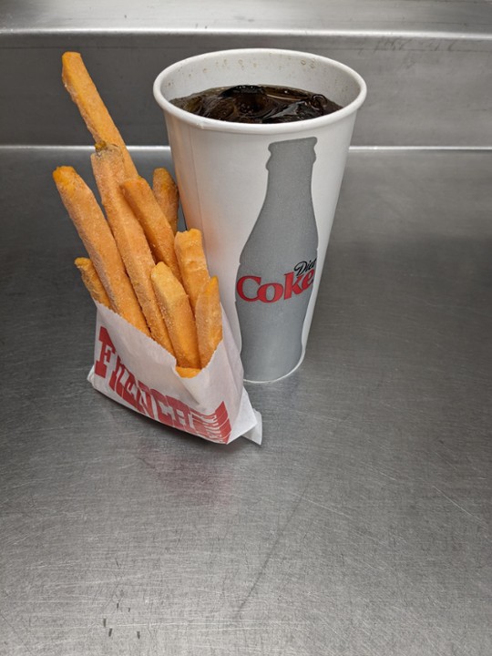 Sweet Fries And Fountain Drink