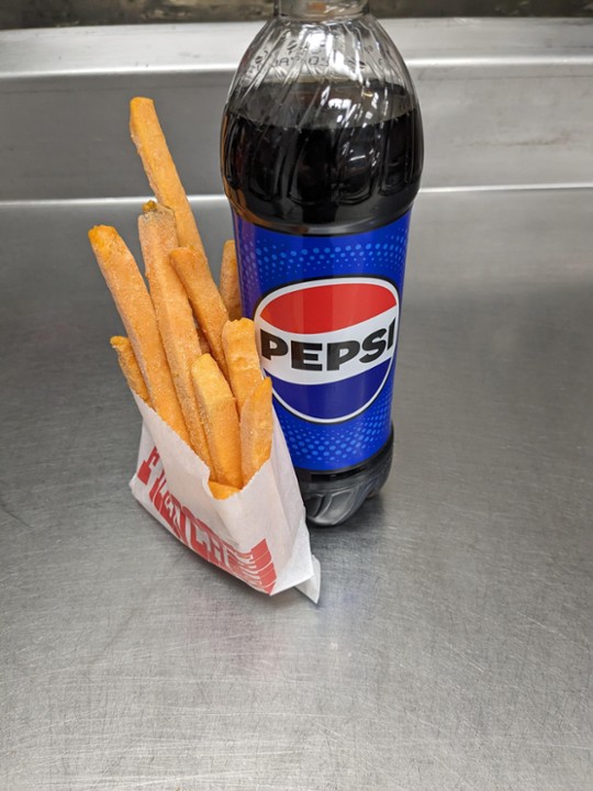 Sweet Fries And Bottle Soda