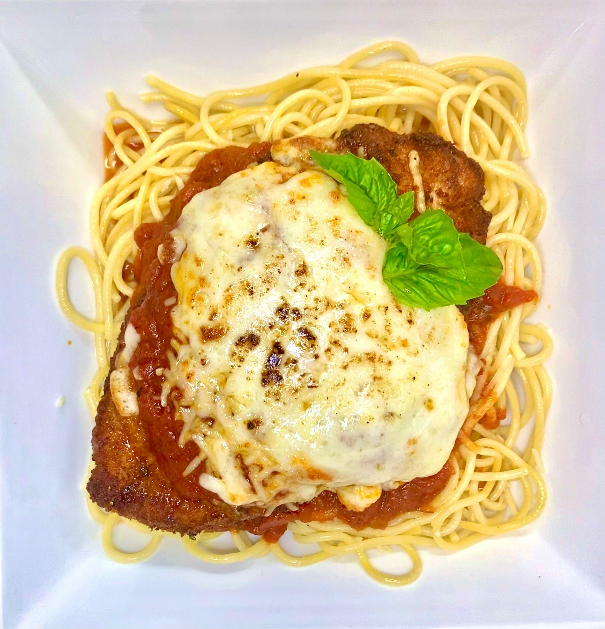 Chicken Parmesan Spaghetti