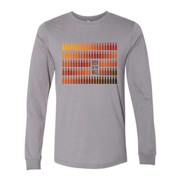 Beer on the Wall - 99 Bottles Long Sleeve Shirt (Storm Grey)