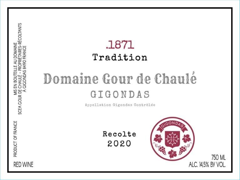 Domaine du Gour de Chaulé Gigondas - 2020