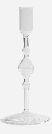 Clear - Glass Candlestick Holder