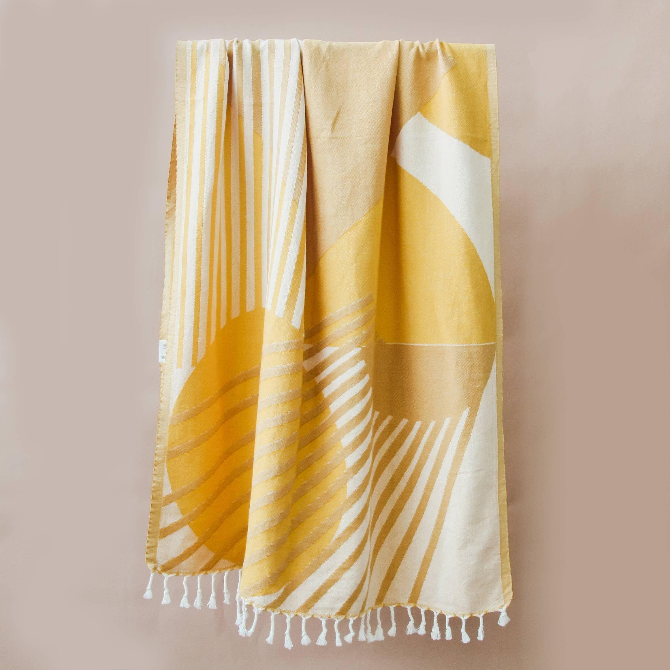 Honey Sun Cotton Beach Towel