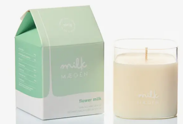 Flower milk candle