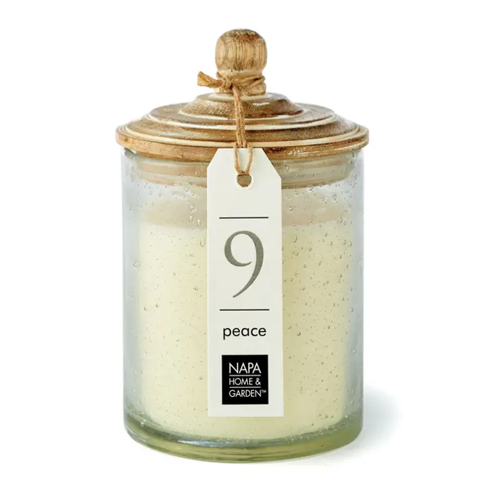 Gray Oak Soy Wax Candle, #9 Peace