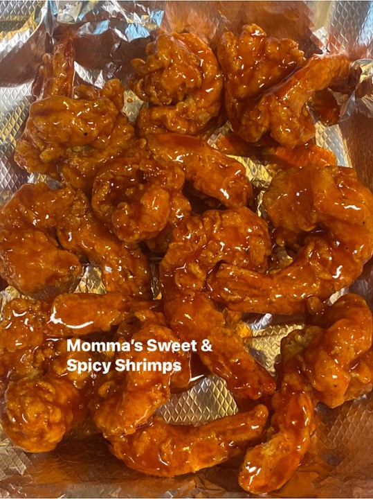 Momma’s famous Sweet & Spicy Shrimp