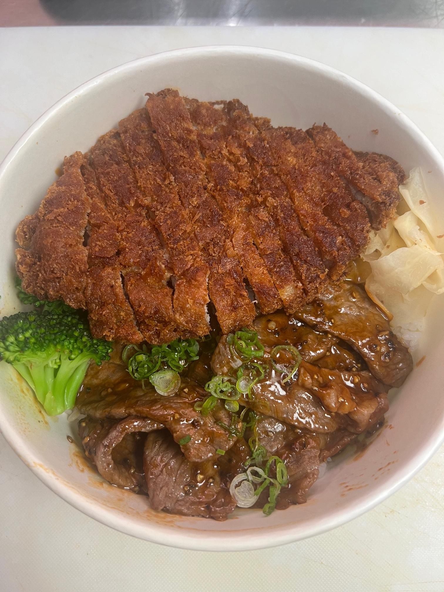 Tonkatsu Pork Cutlets And Australian Wagyu BBQ Beef Bowl