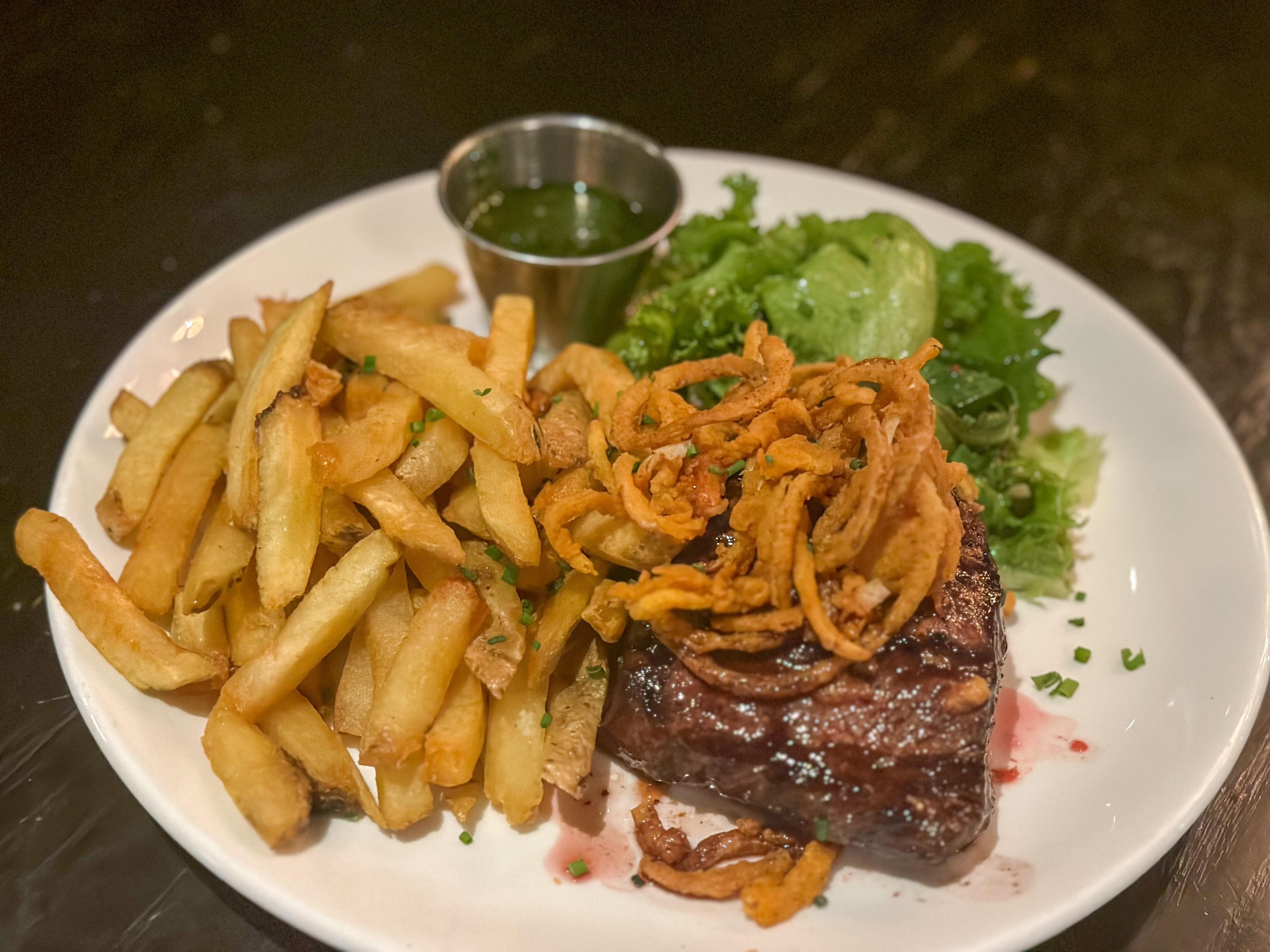 Duck Frites with Stilton-Chive Butter