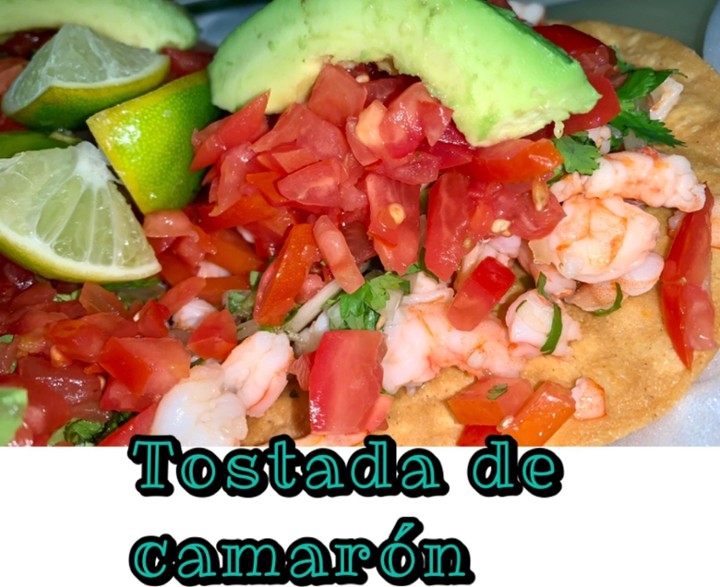 SHRIMP TOSTADA