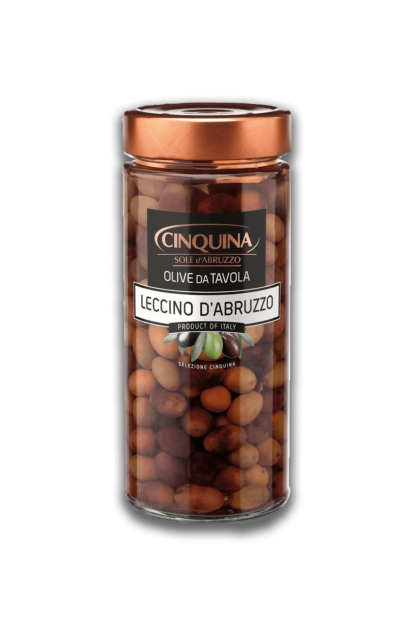 Black Pitted Leccino Cinquina 320 gr