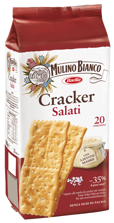 Cracker Unsalted Mulino Bianco 500 gr.