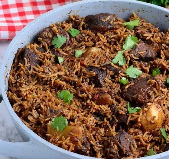 Pilau Rice with Meat