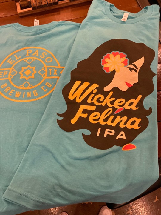 Teal Wicked Felina Logo Shirt