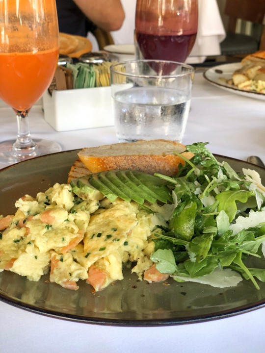 Eggs Scrambled with Smoked Salmon