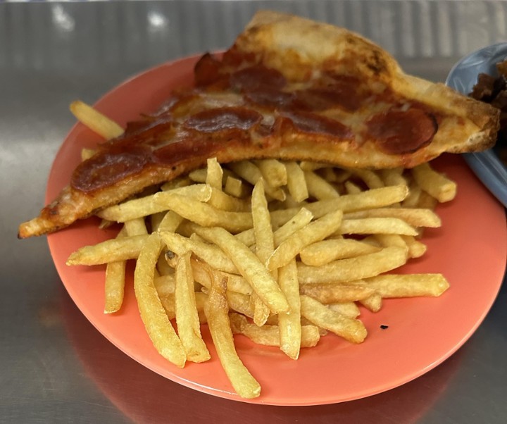Kid's Slice of Pizza with Fries
