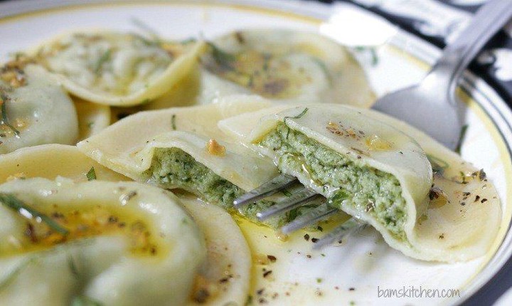 Spinach Raviole