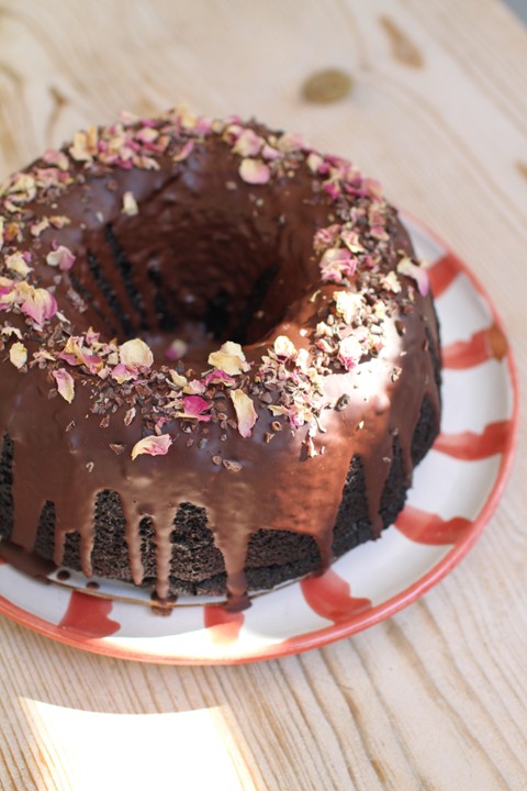 Dark Chocolate Olive Oil Cake (WHOLE)