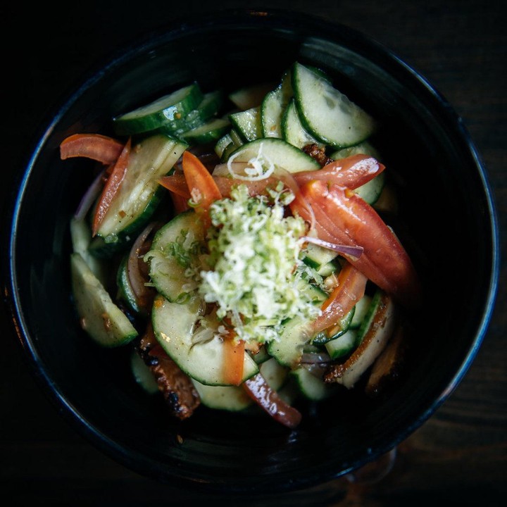 Cucumber and Spiced Tofu Salad