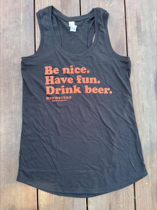 Black "Be Nice" Tank-Top (M)