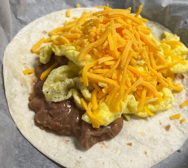 Bean, Egg & Cheese Taco