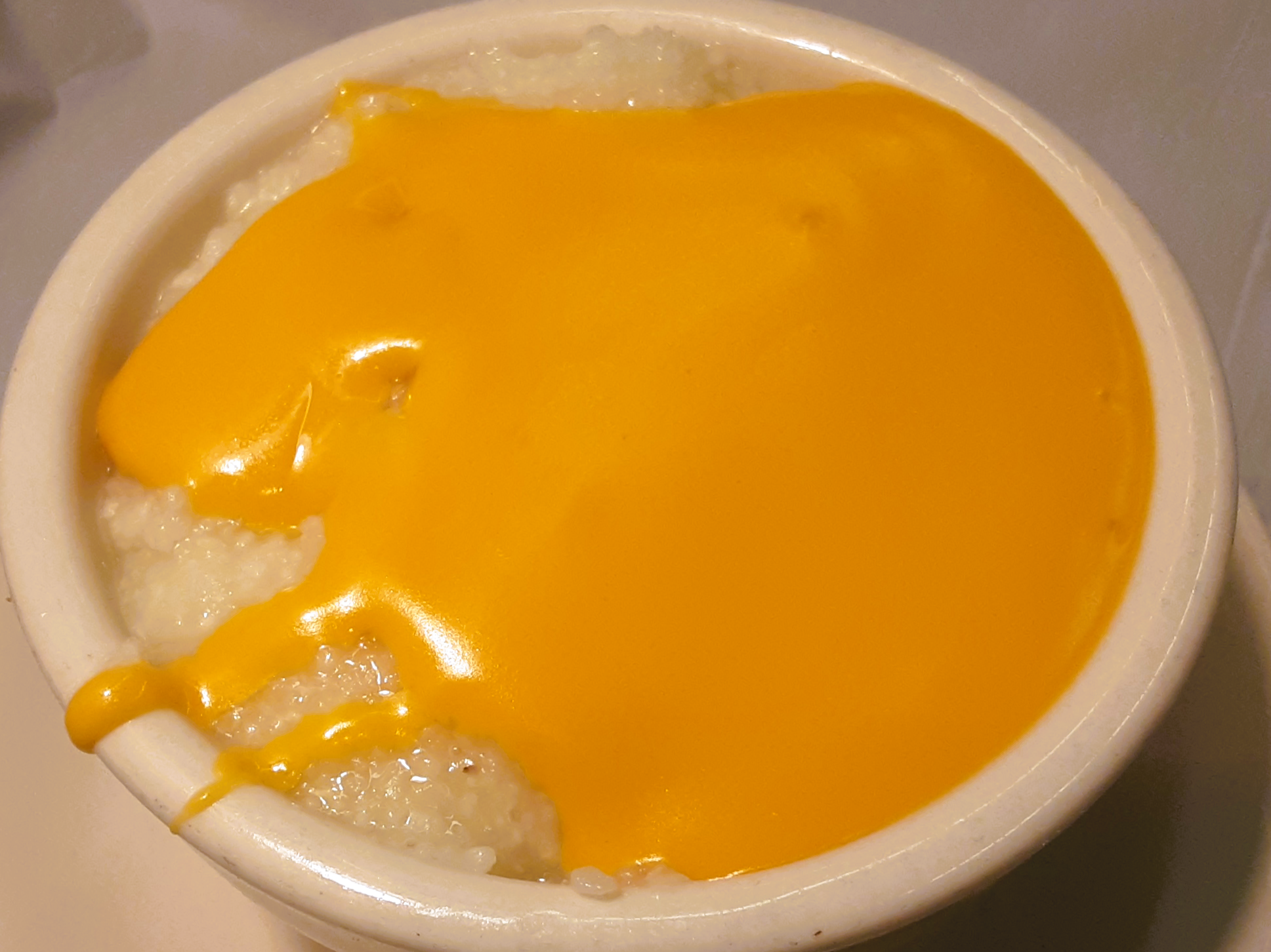 CUP OF GRITS WITH CHEESE