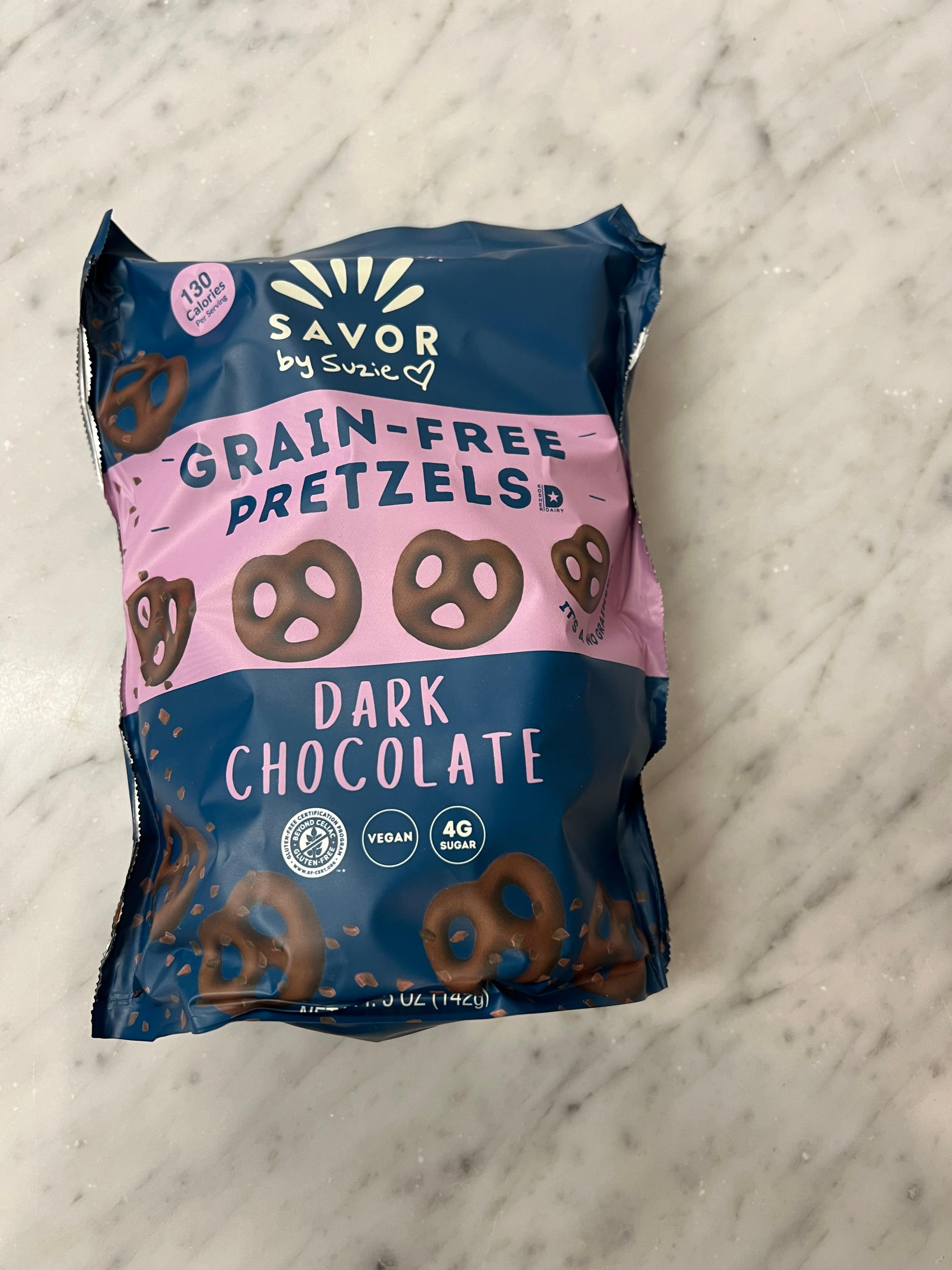 Savor Street Dark Chocolate Covered Pretzels (GF)