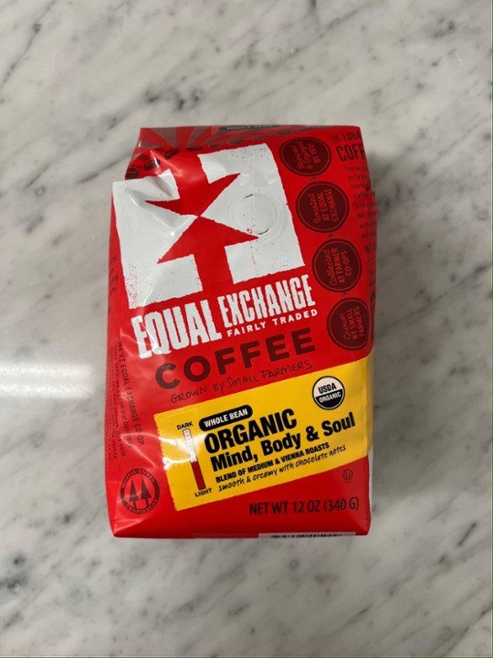 Equal Exchange Coffee Beans (Mind, Body, & Soul)
