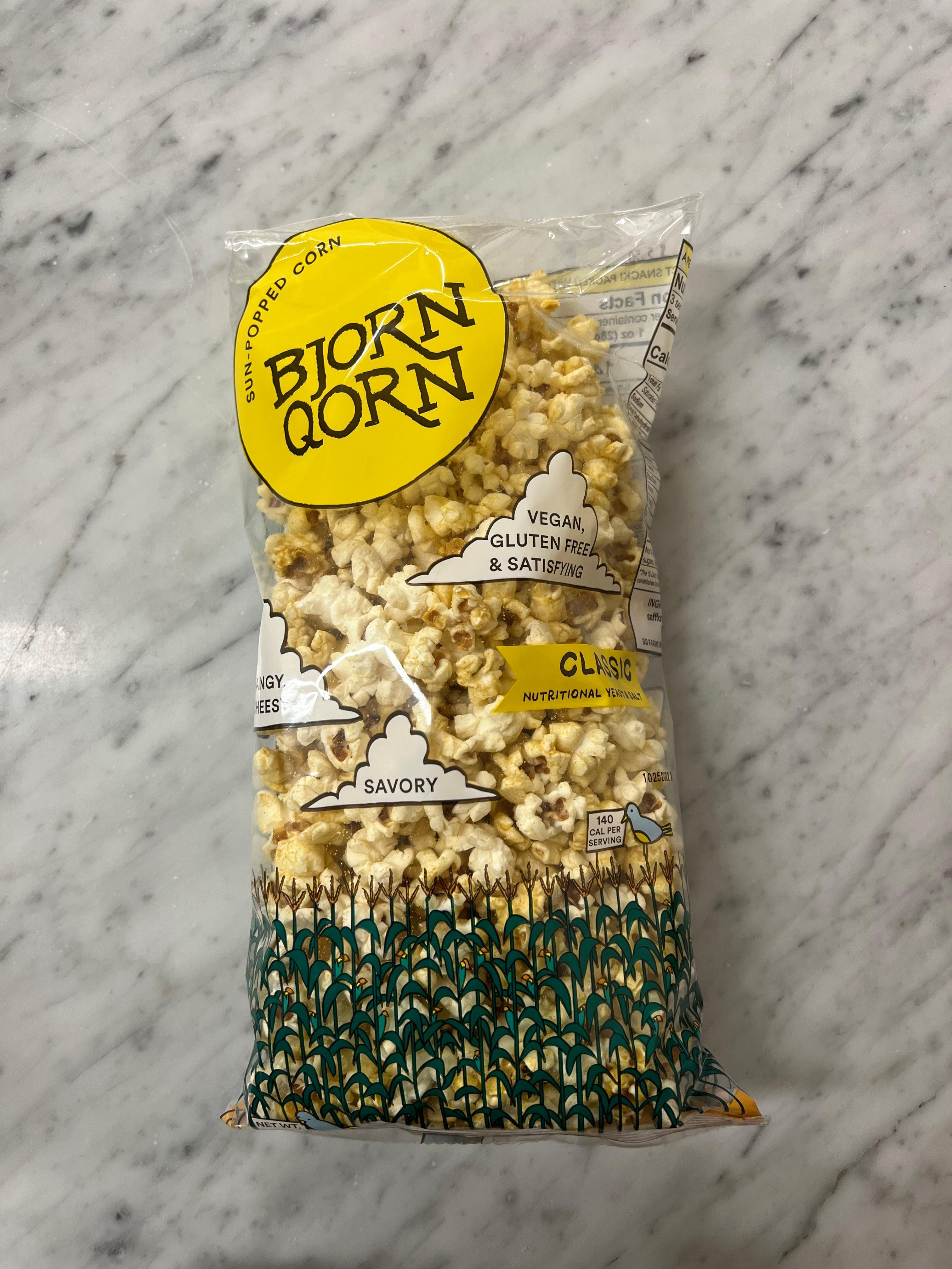 BjornQorn Classic Popcorn (3 oz)