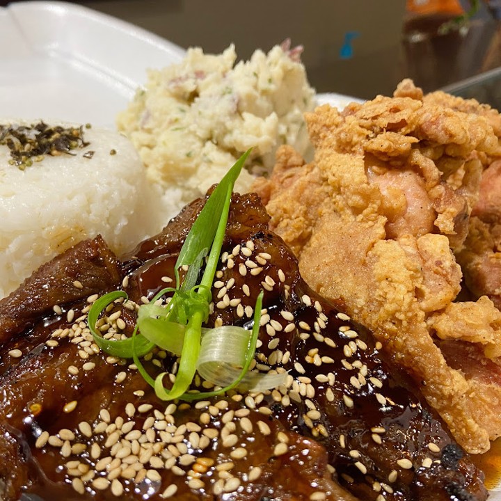 Kalbi & Garlic Shrimp